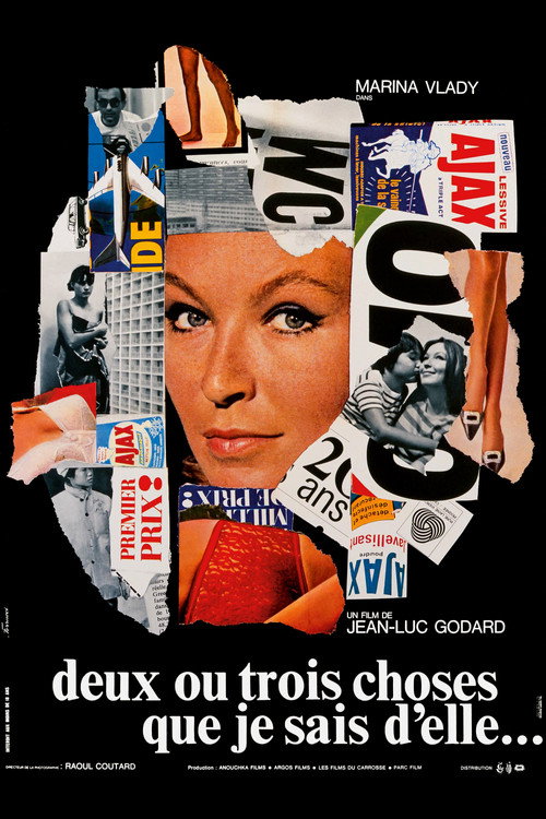 Постер фильма «Две или три вещи, которые я знаю о ней»